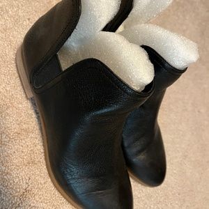 Lovely Black Leather Booties